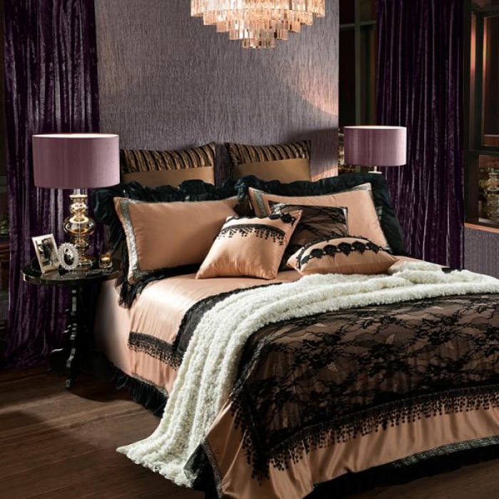 91家纺网 家纺一手货源 找家纺 宅家居 法式浪漫系列四件套伊莎贝拉