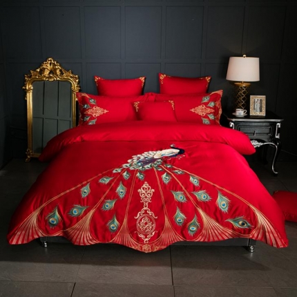 91家纺网 家纺一手货源 找家纺 （总）宅家居 60支长绒棉四件套幻羽系列