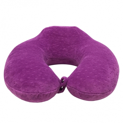 迪蔓家纺 天鹅绒U型枕 飞机-紫色