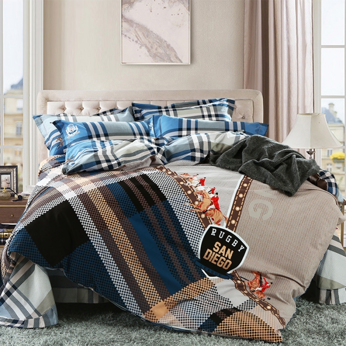 91家纺网 家纺一手货源 找家纺 （总)艾迪尚家纺 全棉磨毛印花四件套床单款