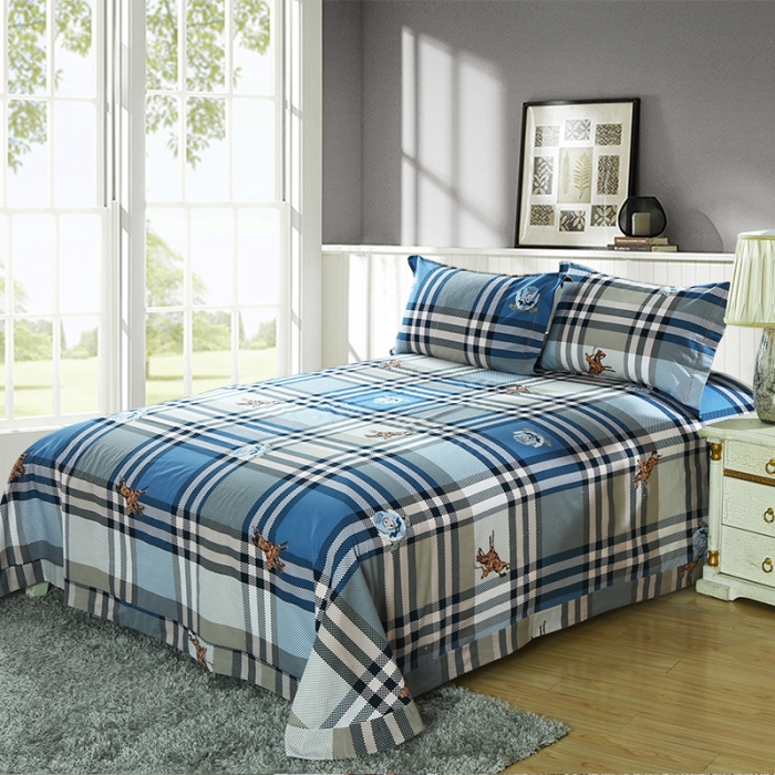 91家纺网 家纺一手货源 找家纺 （总)艾迪尚家纺 全棉磨毛印花四件套床单款