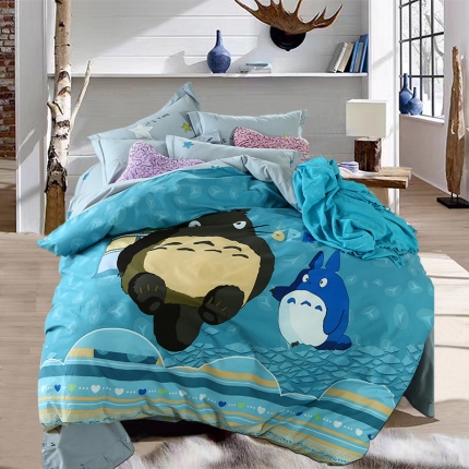 91家纺网 家纺一手货源 找家纺 （总)艾迪尚家纺 全棉磨毛印花四件套床单款