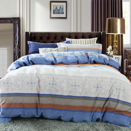 91家纺网 家纺一手货源 找家纺 （总)艾迪尚家纺 全棉磨毛印花四件套床单款