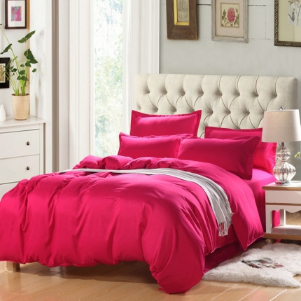 91家纺网 家纺一手货源 找家纺 （总）艾迪尚 2019新款纯色双拼四件套