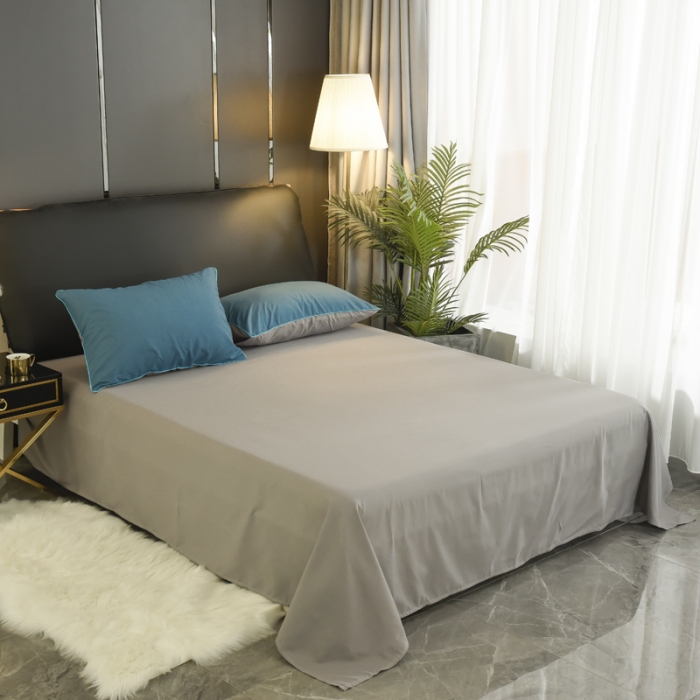 91家纺网 家纺一手货源 找家纺 （总）艾迪尚 2019新款纯色双拼四件套