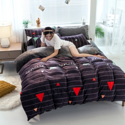 91家纺网 家纺一手货源 找家纺 （总）丽莱美家纺 2019新款法莱绒四件套