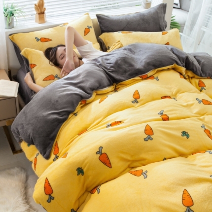 91家纺网 家纺一手货源 找家纺 （总）丽莱美家纺 2019新款法莱绒四件套