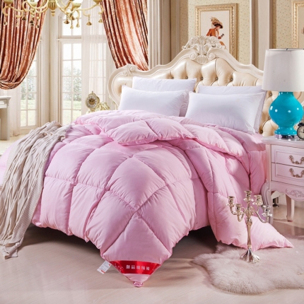 百花王 2018新款羽丝被 粉
