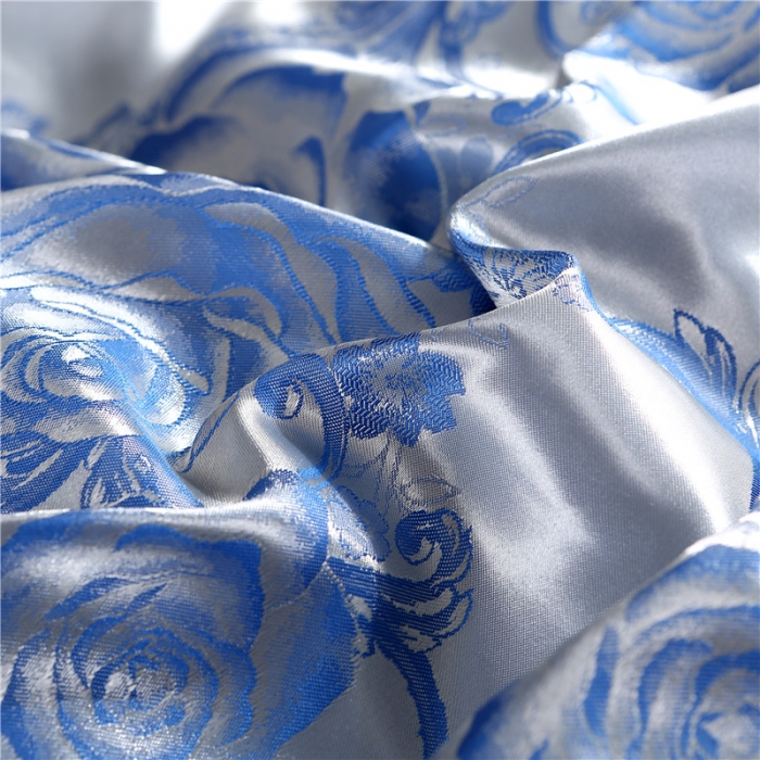 91家纺网 家纺一手货源 找家纺 （总）百花王 贡缎提花四件套