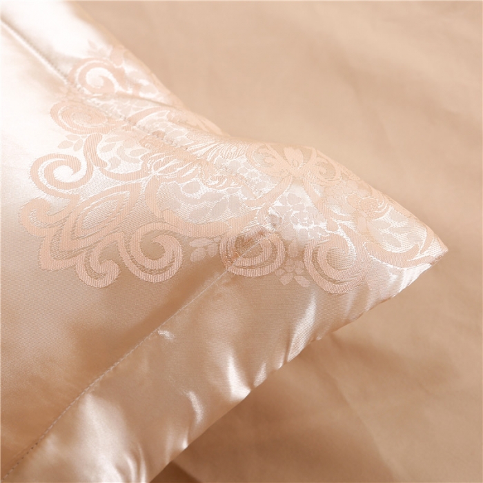 91家纺网 家纺一手货源 找家纺 百花王 贡缎提花四件套 富贵人生