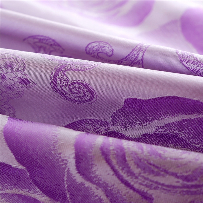 91家纺网 家纺一手货源 找家纺 百花王 贡缎提花四件套 伊莎贝尔