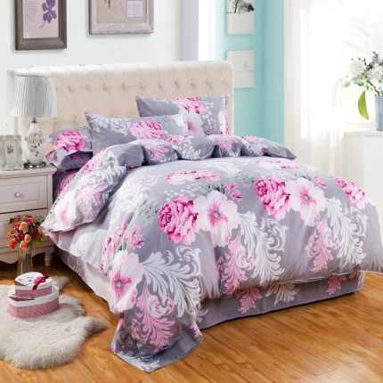 91家纺网 家纺一手货源 找家纺 （总）百花王 钻石绒四件套