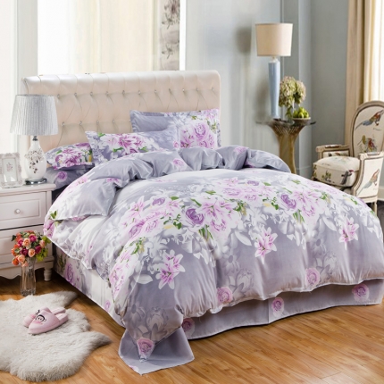 91家纺网 家纺一手货源 找家纺 （总）百花王 钻石绒四件套