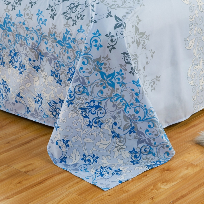 91家纺网 家纺一手货源 找家纺 百花王 钻石绒四件套 爱相随