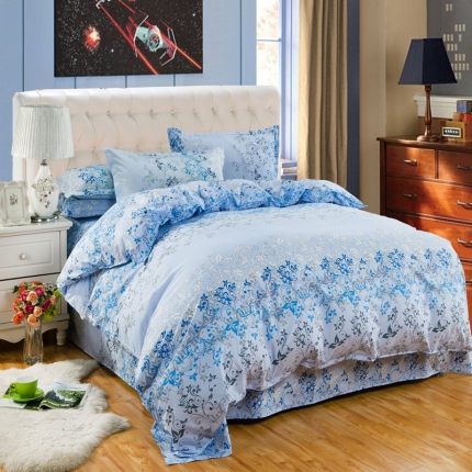 百花王 钻石绒四件套 爱相随