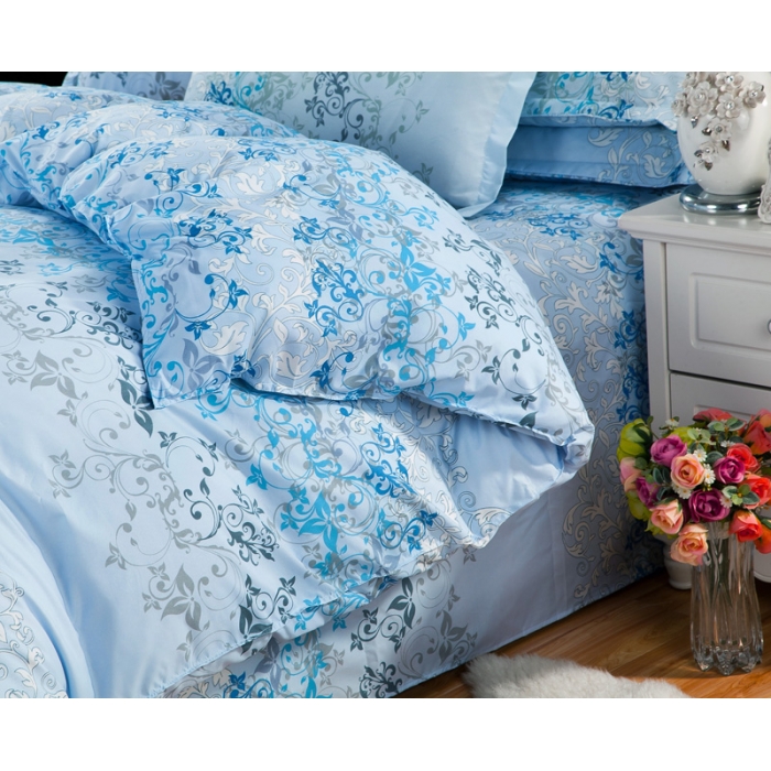 91家纺网 家纺一手货源 找家纺 百花王 钻石绒四件套 爱相随