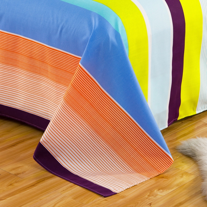 91家纺网 家纺一手货源 找家纺 百花王 钻石绒四件套 彩虹天堂