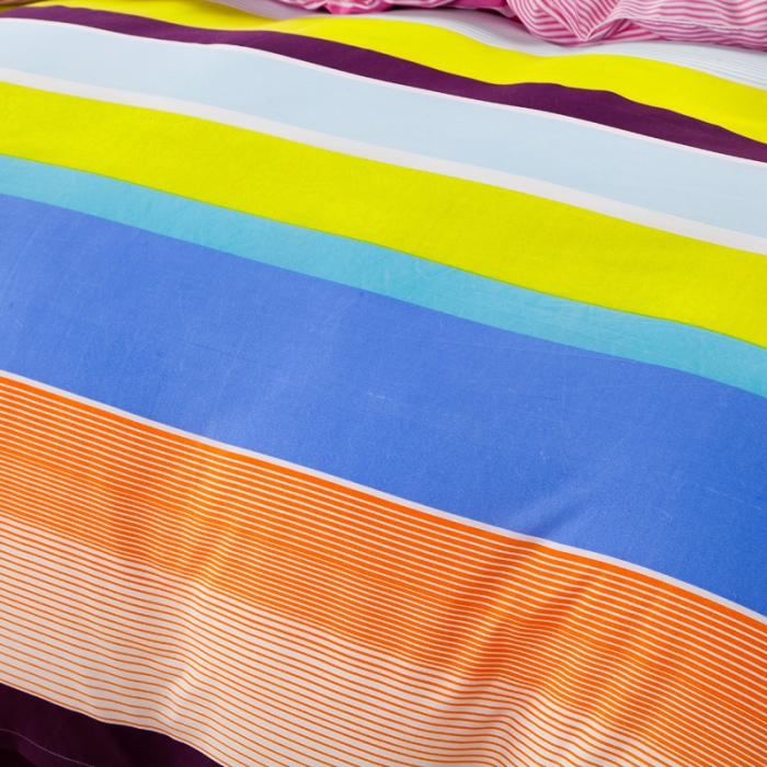 91家纺网 家纺一手货源 找家纺 百花王 钻石绒四件套 彩虹天堂