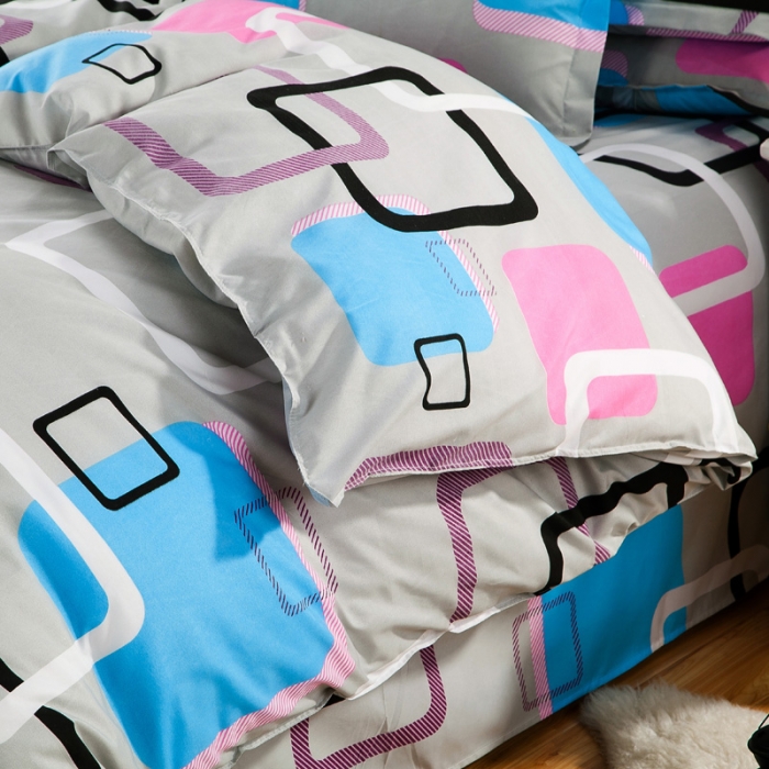 91家纺网 家纺一手货源 找家纺 百花王 钻石绒四件套 彩云阁