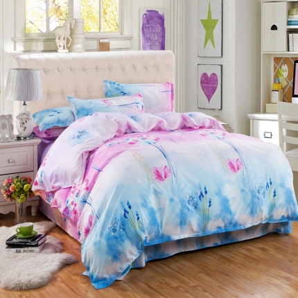 百花王 钻石绒四件套 出水芙蓉