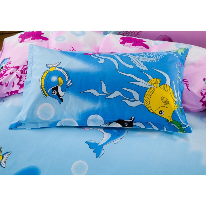 91家纺网 家纺一手货源 找家纺 百花王 钻石绒四件套 海洋宝贝