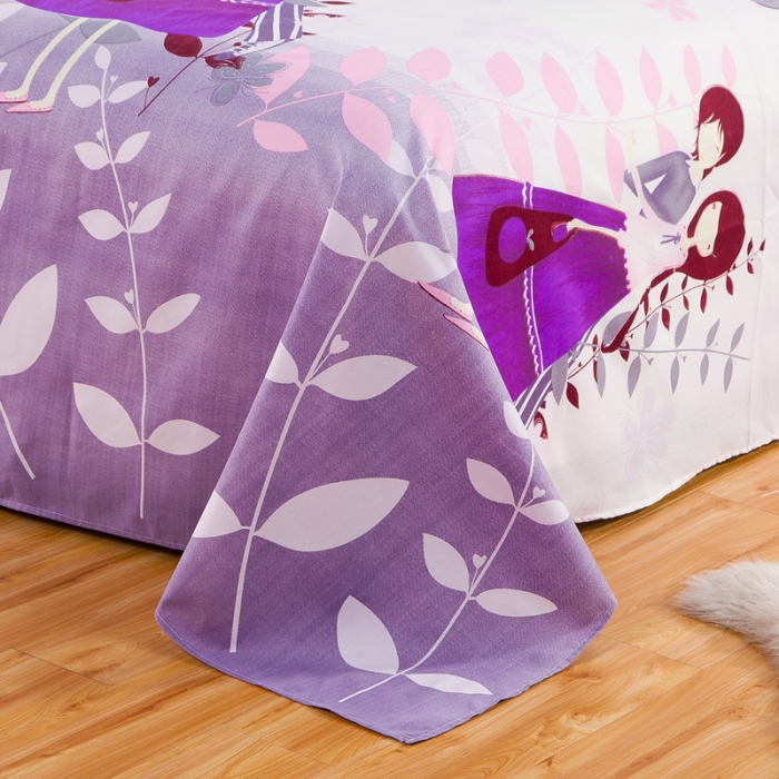 91家纺网 家纺一手货源 找家纺 百花王 钻石绒四件套 相亲相爱