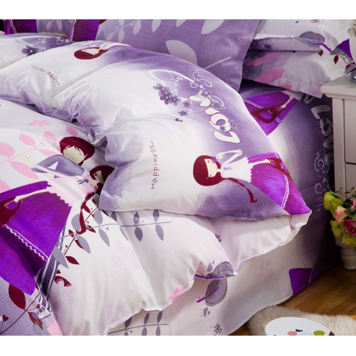 91家纺网 家纺一手货源 找家纺 百花王 钻石绒四件套 相亲相爱