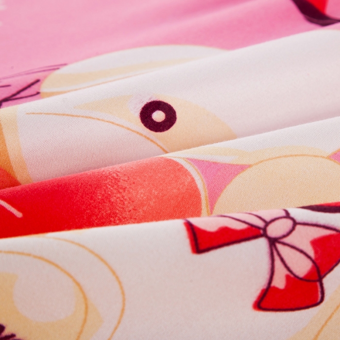 91家纺网 家纺一手货源 找家纺 百花王 钻石绒四件套 幸福小熊