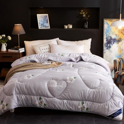 小燕燕磨毛冬被秋冬加厚被子保暖被芯单双人被宿舍冬被 繁花入梦