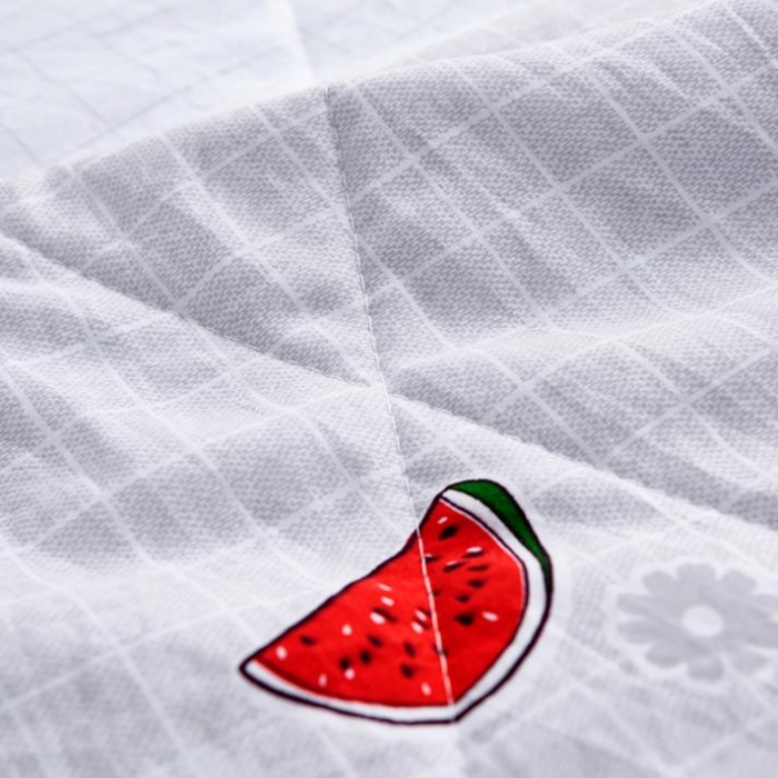 91家纺网 家纺一手货源 找家纺 小燕燕家纺 2021新款水洗棉夏被空调被 冰爽西瓜