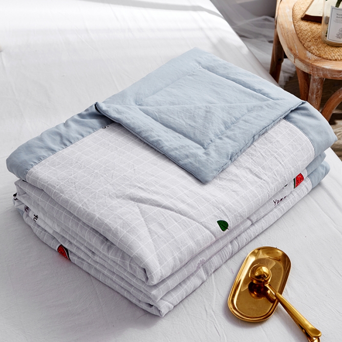 91家纺网 家纺一手货源 找家纺 小燕燕家纺 2021新款水洗棉夏被空调被 冰爽西瓜