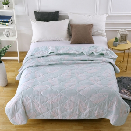 小燕燕家纺 2021新款亲肤羽丝棉夏被 绿叶