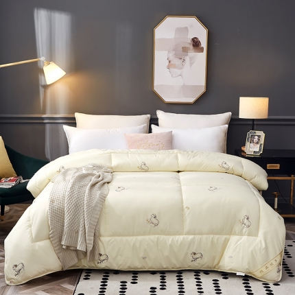 小燕燕家纺 2022新款羊毛被 小羊-米黄