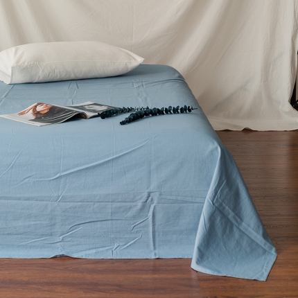 91家纺网 家纺一手货源 找家纺 （总）云上家纺 2018新款全棉色织精梳水洗棉床单