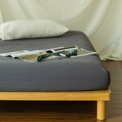 91家纺网 家纺一手货源 找家纺 （总）云上家纺 2018新款全棉色织精梳水洗棉床笠