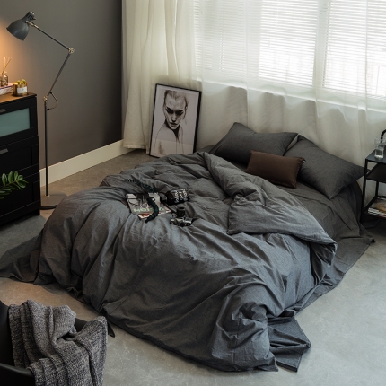 91家纺网 家纺一手货源 找家纺 （总）云上家纺 全棉色织精梳水洗棉多规格四件套床单款