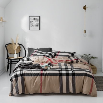 91家纺网 家纺一手货源 找家纺 （总）云上 2019新款水洗棉四件套床笠款