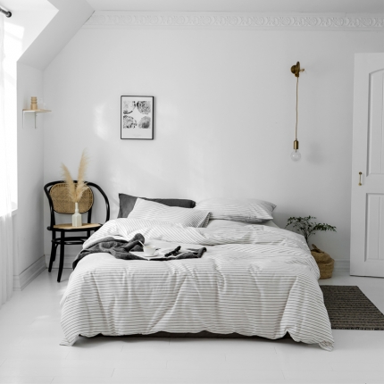 91家纺网 家纺一手货源 找家纺 （总）云上 2019新款水洗棉四件套