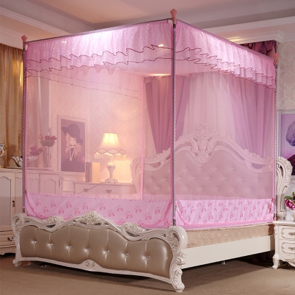 91家纺网 家纺一手货源 找家纺 （总）新太阳家纺 坐床外穿杆蚊帐-繁星