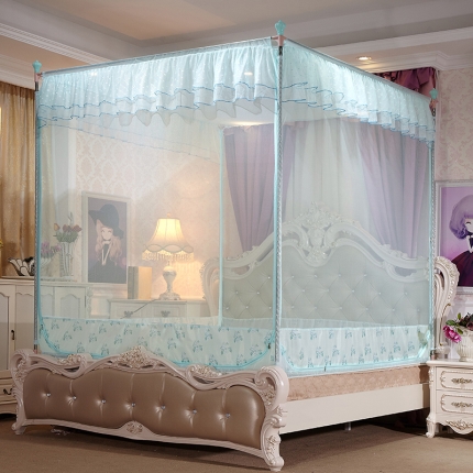 91家纺网 家纺一手货源 找家纺 （总）新太阳家纺 坐床外穿杆蚊帐-繁星