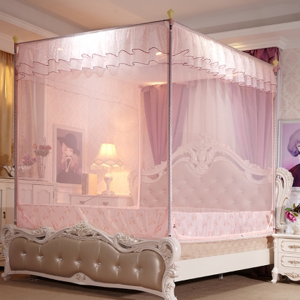 91家纺网 家纺一手货源 找家纺 （总）新太阳家纺 坐床外穿杆蚊帐-繁星