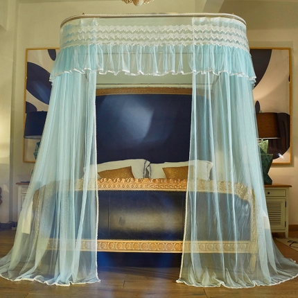 91家纺网 家纺一手货源 找家纺 （总）新太阳  2022新款烟花易冷系列导轨款蚊帐