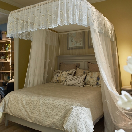 91家纺网 家纺一手货源 找家纺 新太阳  2022新款G3导轨绣花蚊帐系列