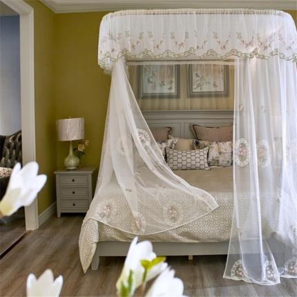 91家纺网 家纺一手货源 找家纺 新太阳  2022新款G1导轨绣花蚊帐系列