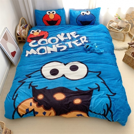 91家纺网 家纺一手货源 找家纺 （总）桃子家居家居 2019大版卡通-魔法绒+水晶绒