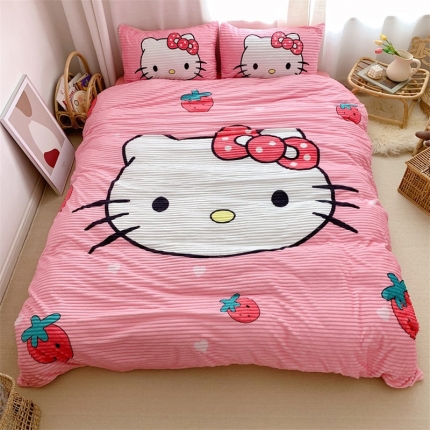 91家纺网 家纺一手货源 找家纺 （总）桃子家居家居 2019大版卡通-魔法绒+水晶绒