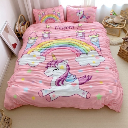 91家纺网 家纺一手货源 找家纺 （总）桃子家居家居 2019大版卡通-魔法绒+水晶绒