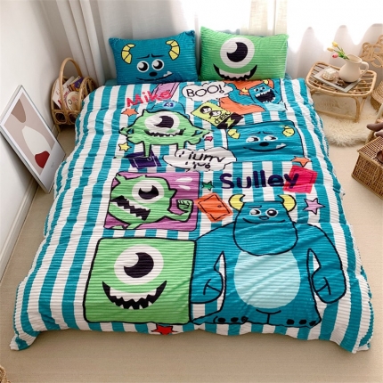 91家纺网 家纺一手货源 找家纺 （总）桃子家居家居 2019大版卡通-魔法绒+水晶绒