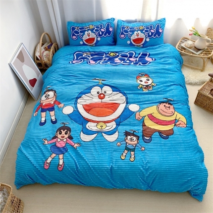 91家纺网 家纺一手货源 找家纺 （总）桃子家居家居 2019大版卡通-魔法绒+水晶绒