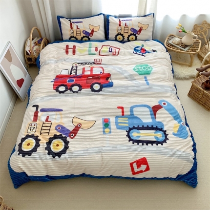 91家纺网 家纺一手货源 找家纺 （总）桃子家居家居 2019大版卡通-魔法绒+水晶绒